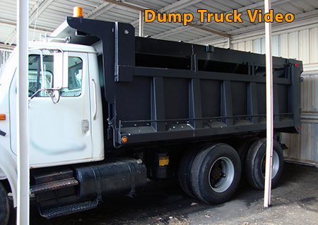 Dump truck sprayed with GatorHyde DLX