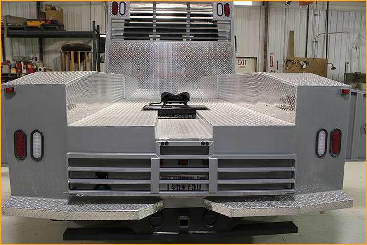 Rearview of truck before it is sprayed with GatorHyde.