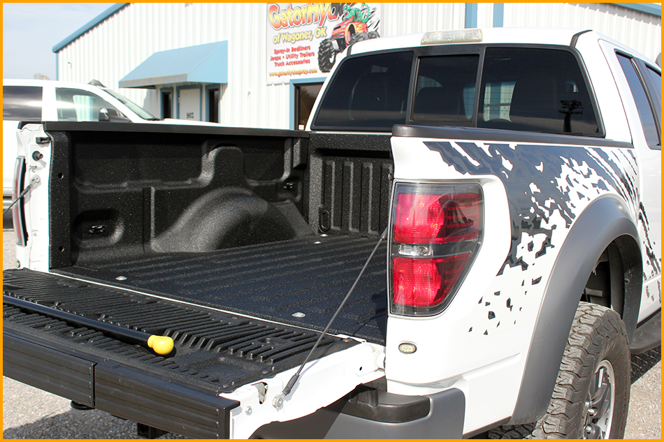 Ford Raptor with new GatorHyde polyurea bedliner.