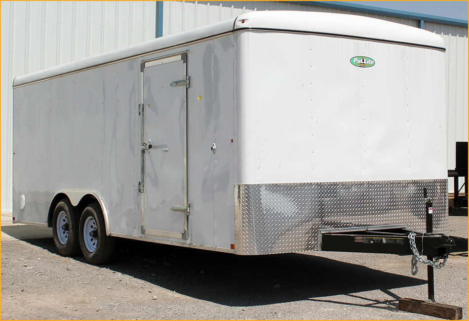 20 Foot enclosed box trailer.