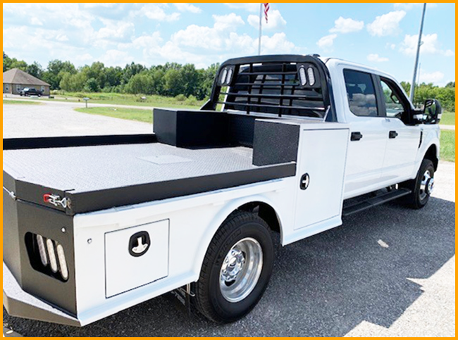 Flatbed top and rear bumper GatorHyde SLX application.