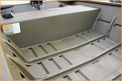 Boat trailer with GatorHyde CG and top coated with an aliphatic urethane