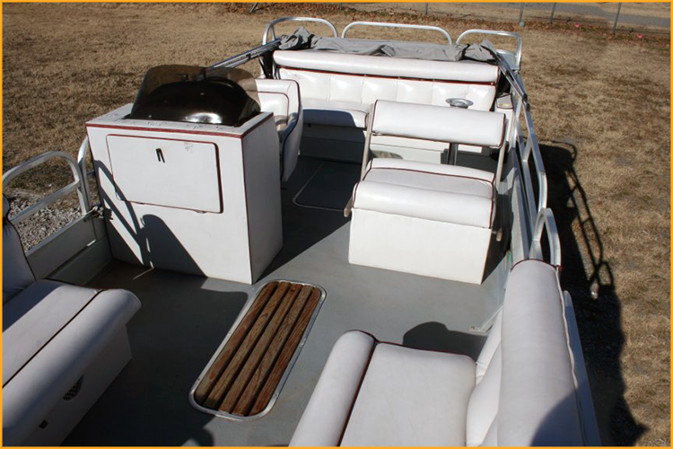 John-boat interior and exterior sprayed with GatorHyde polyurea